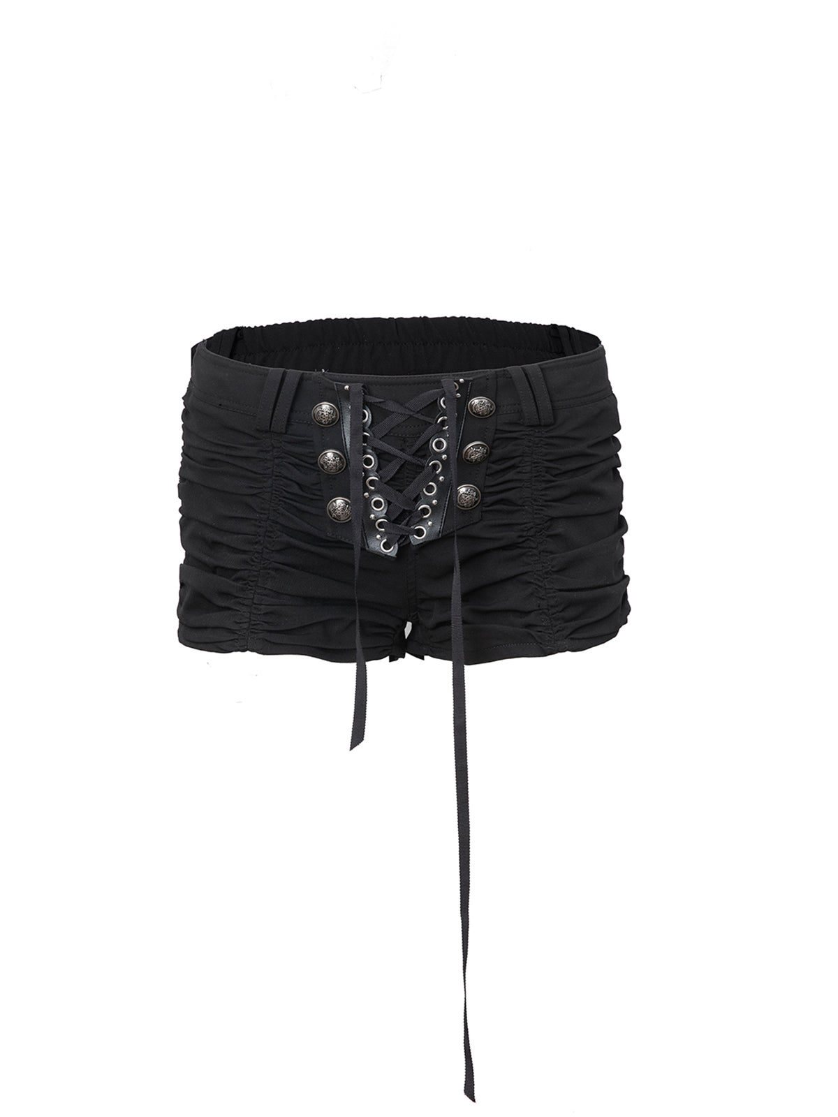Ruched Shorts | Black