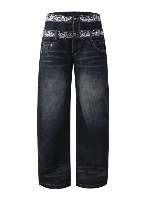 Double Waistband Jeans
