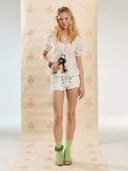 Midsummer Milkmaid Blouse | White