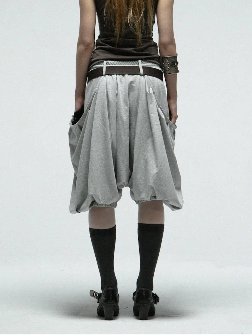 Harem Shorts | Light Grey