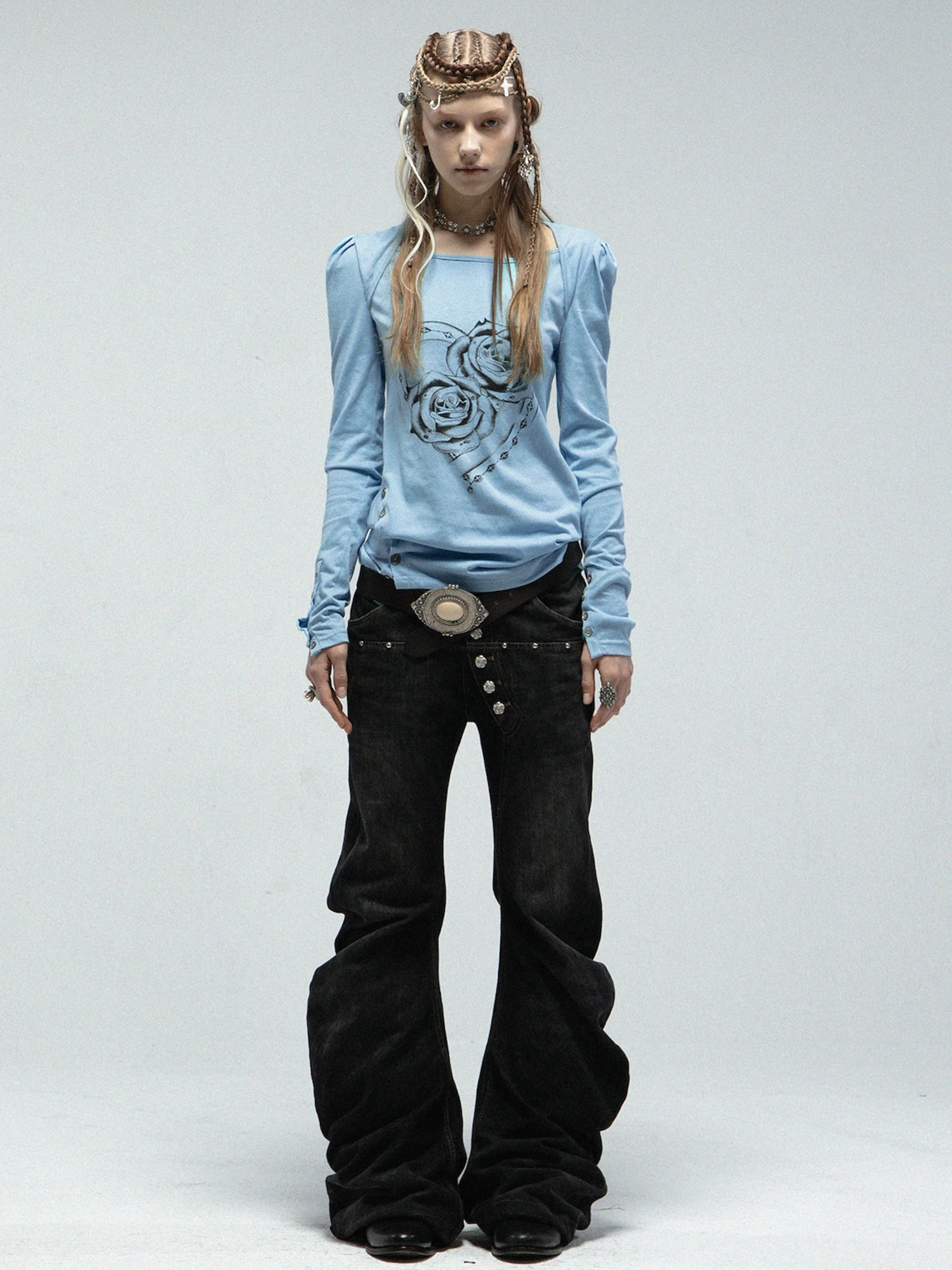 Curved Jeans | Black