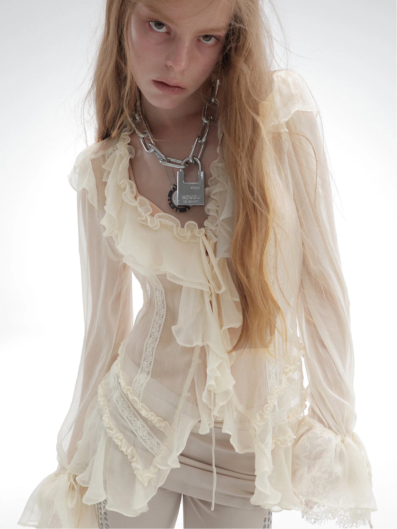 Shalott Lace Blouse | White