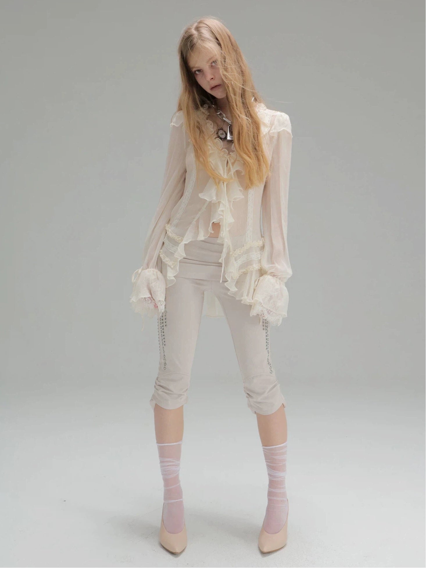 Capri Leggings  | Beige