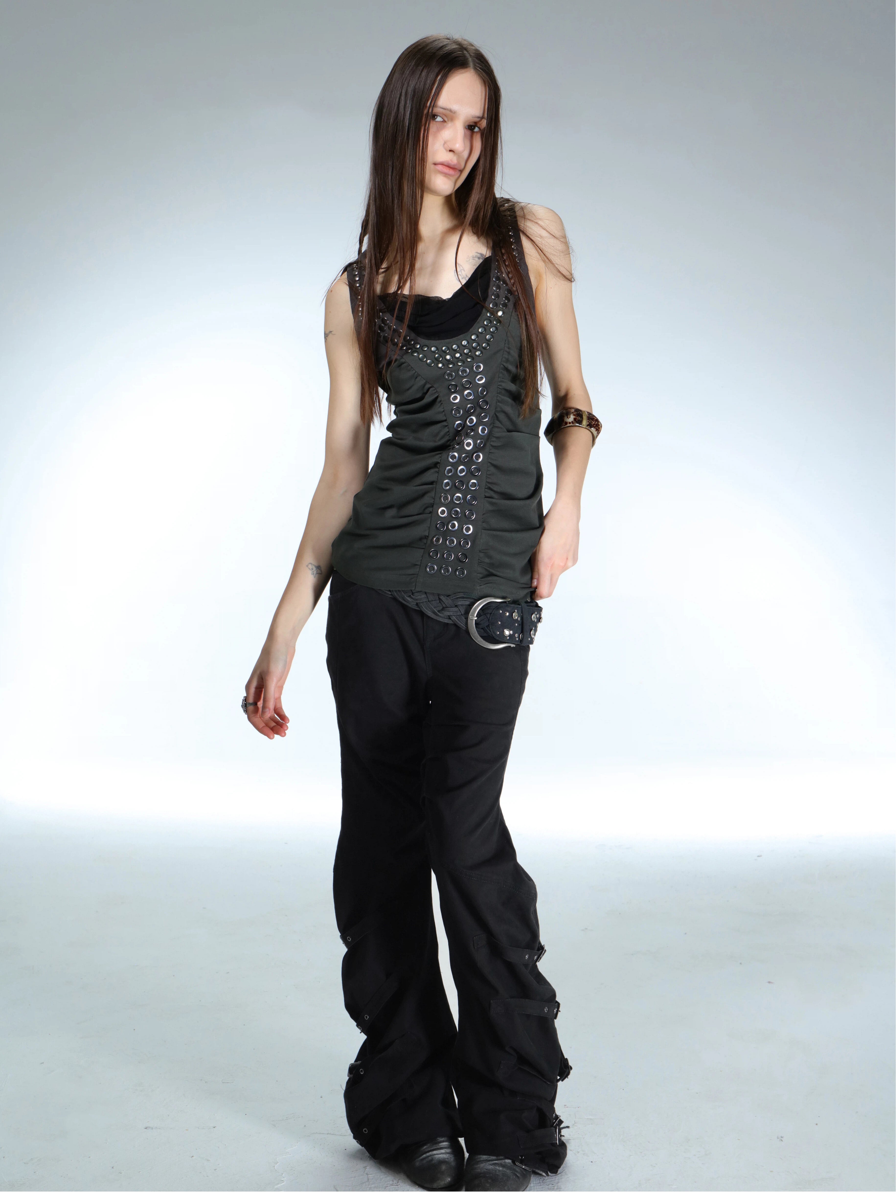 Aegis Studded Top | Grey