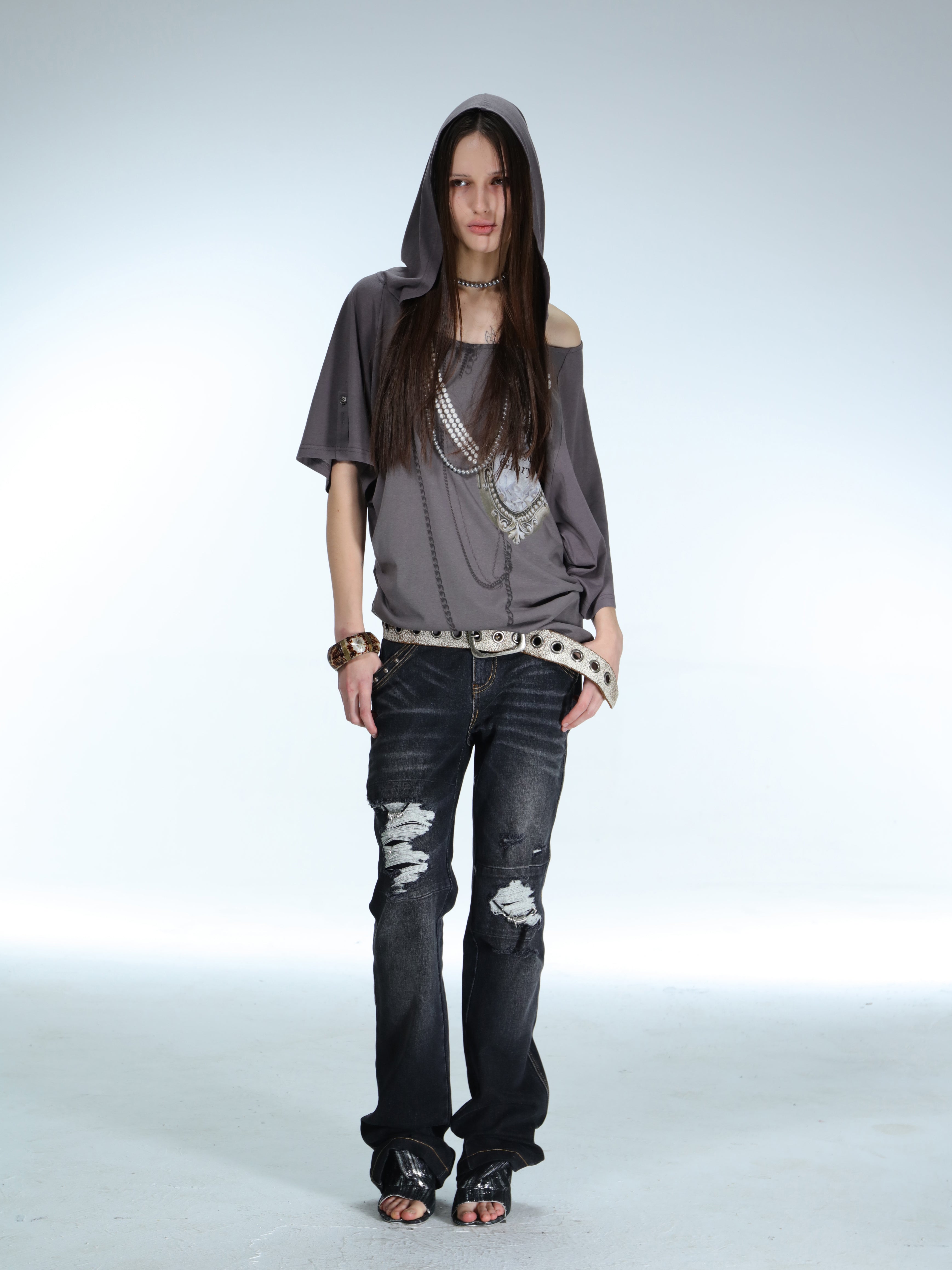 Batwing Hooded Top | Lilac