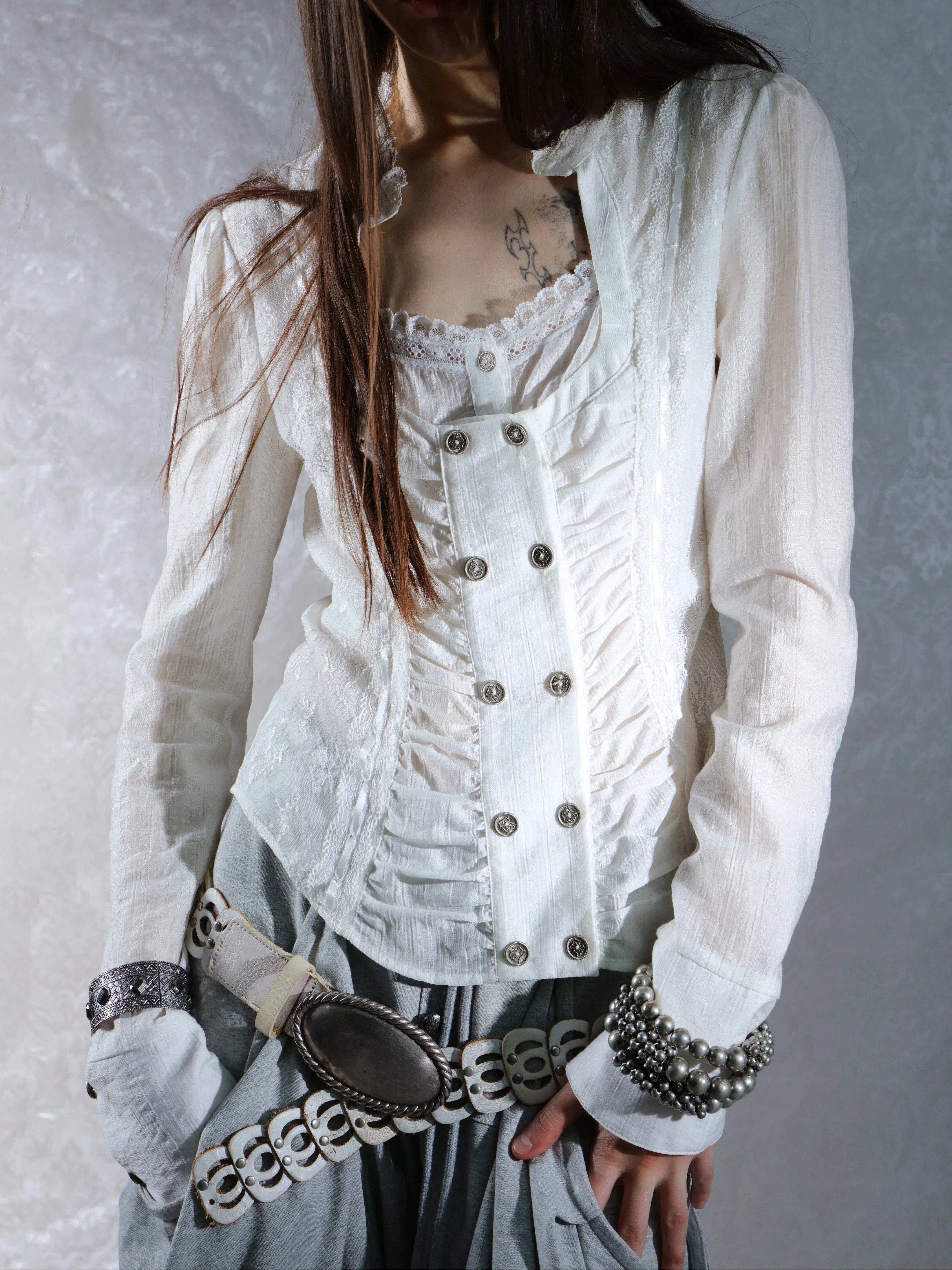 Artemis Lace Blouse | White