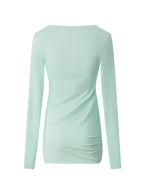 Graphic Henley Top  | Mint