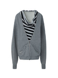 Layered Hoodie | Grey