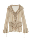 Shalott Lace Blouse | Sand
