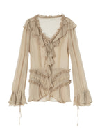 Shalott Lace Blouse | Sand