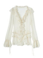 Shalott Lace Blouse | White