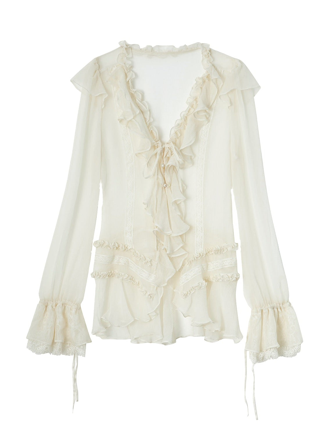 Shalott Lace Blouse | White