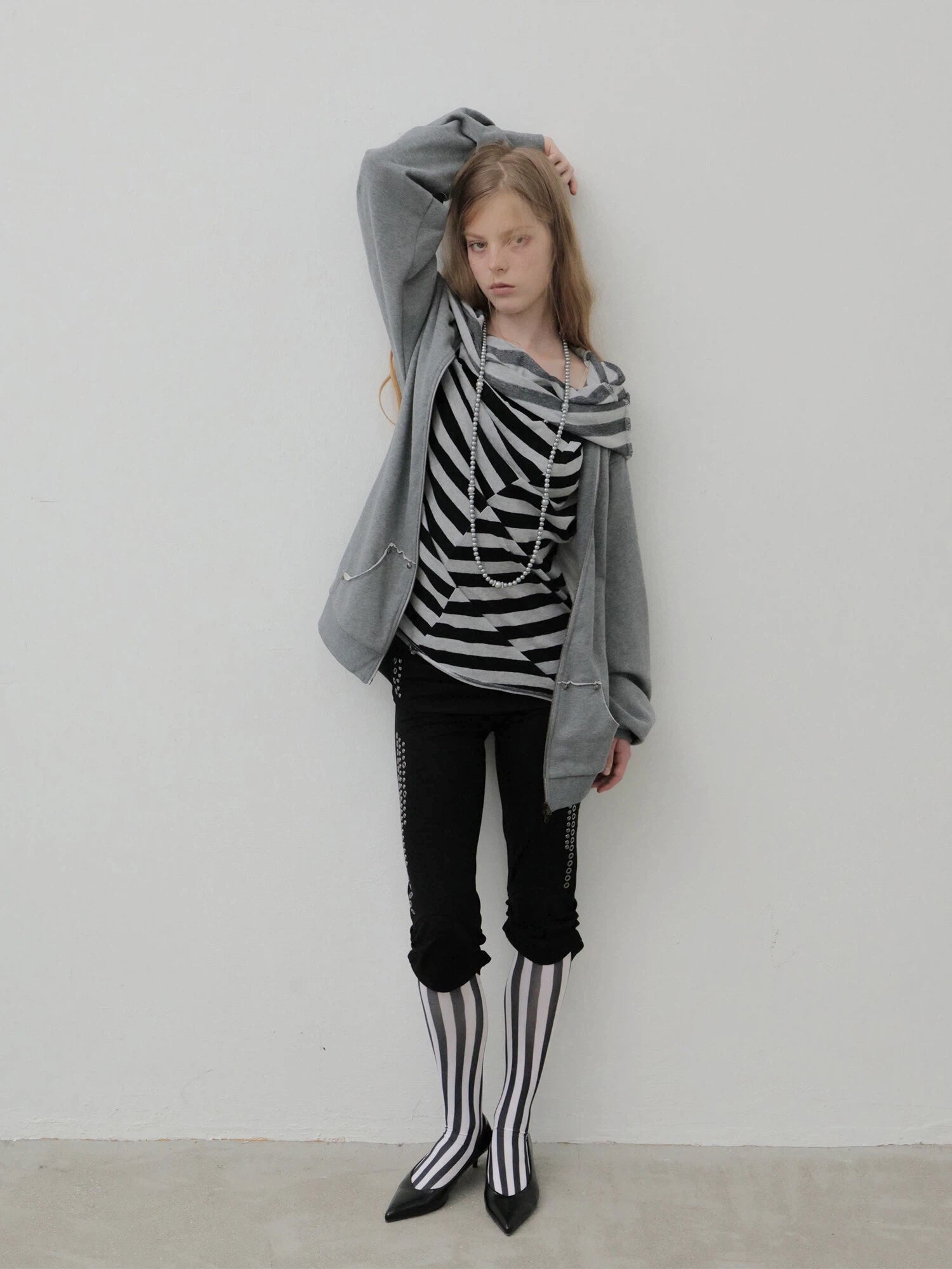 Layered Hoodie | Grey