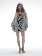 Layered Hoodie | Grey
