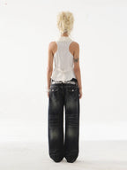 Double Waistband Jeans