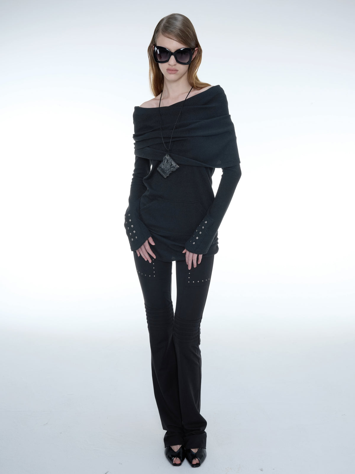 2 Ways to Wear Knit Top | Black