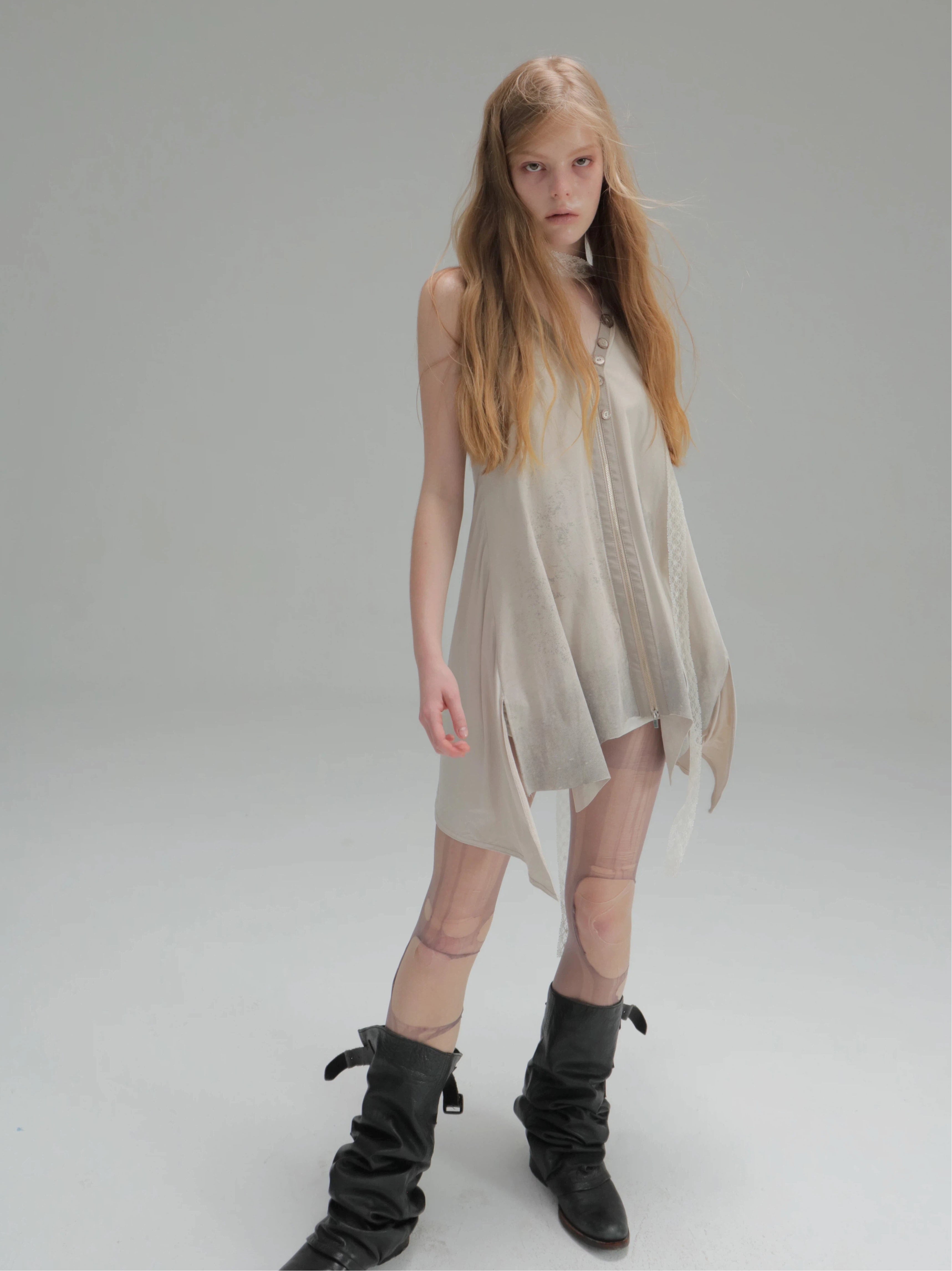 Faux Suede Tunic Dress