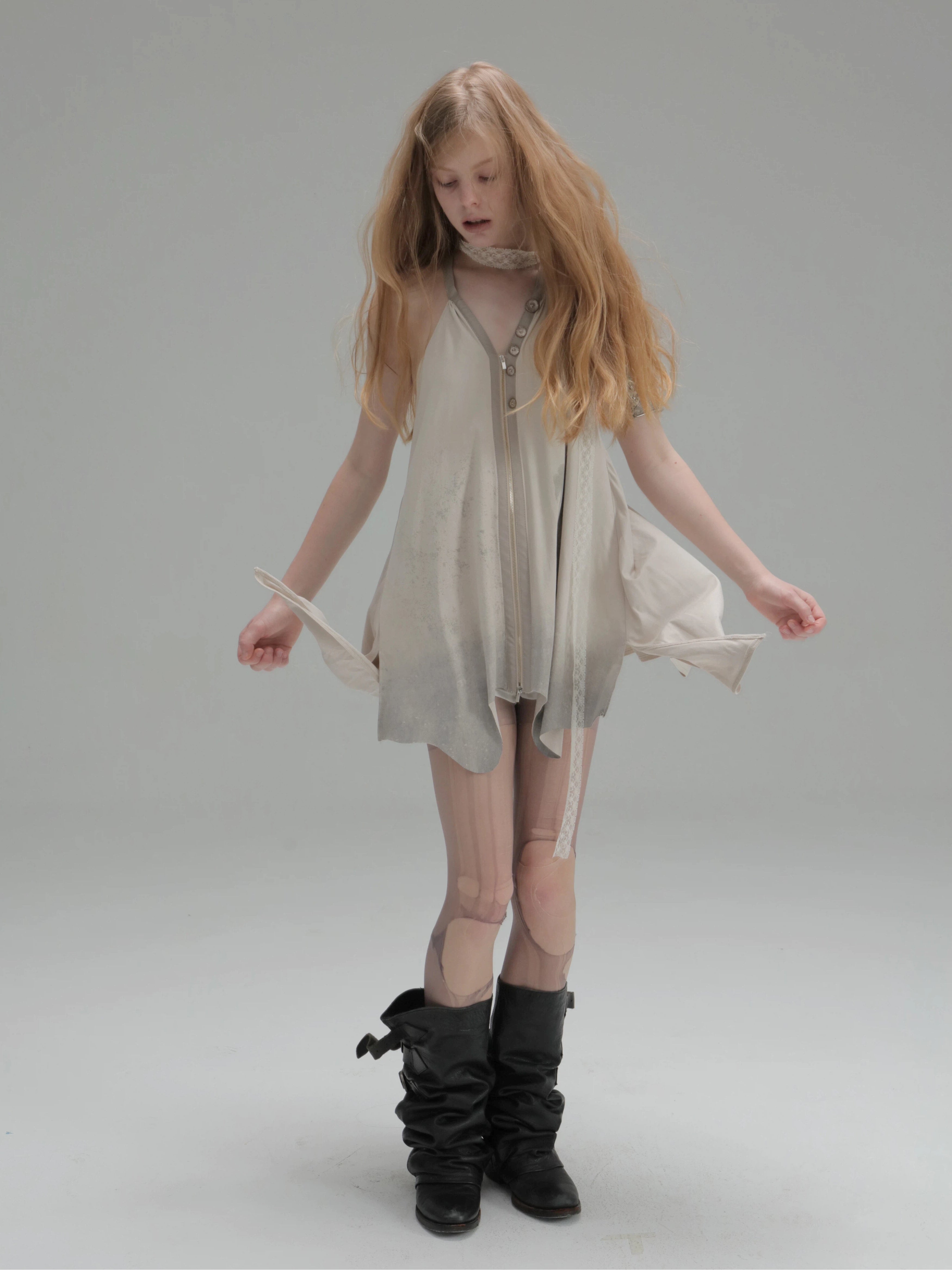 Faux Suede Tunic Dress