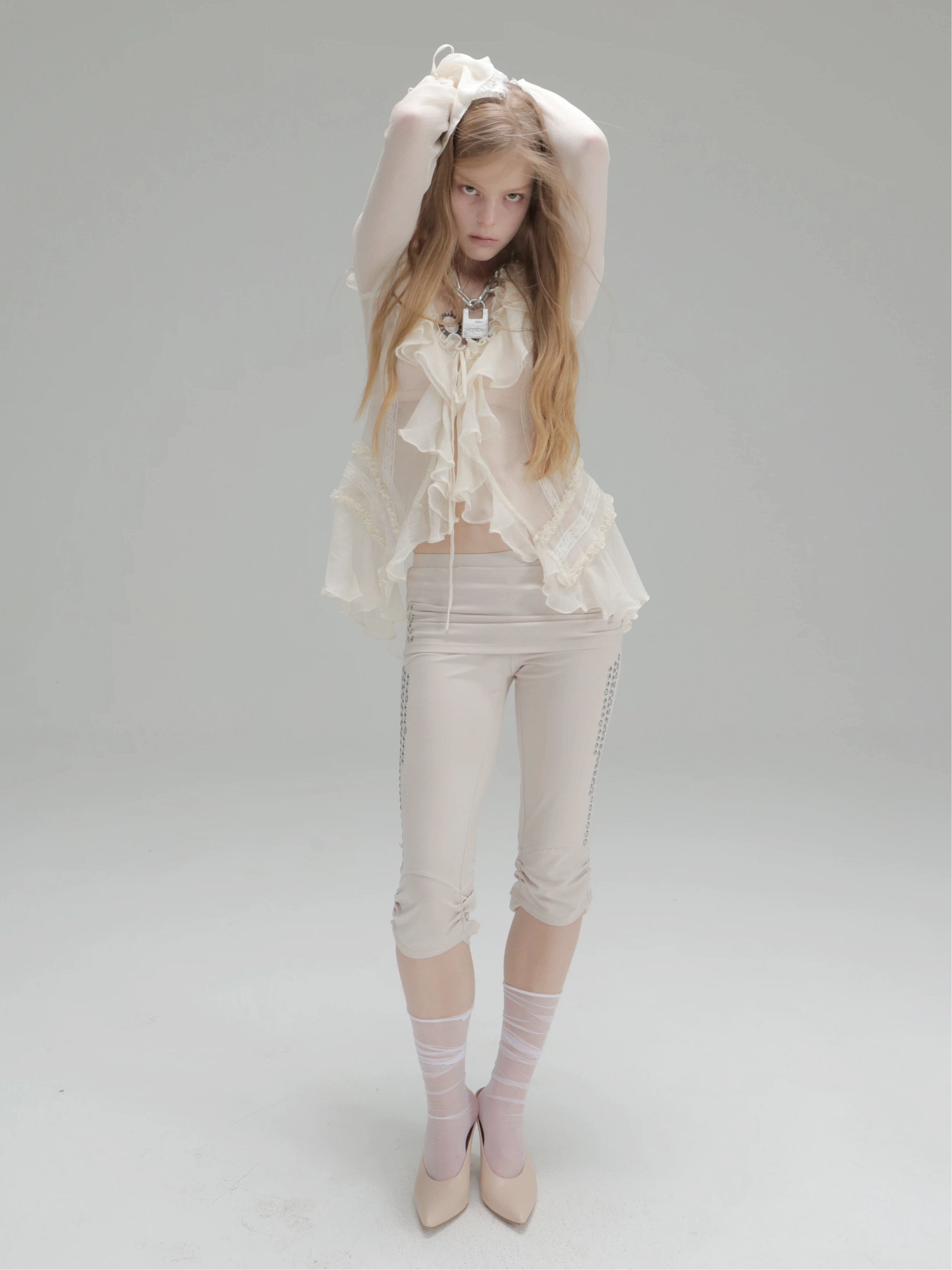 Capri Leggings  | Beige