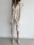 Shalott Lace Blouse | White