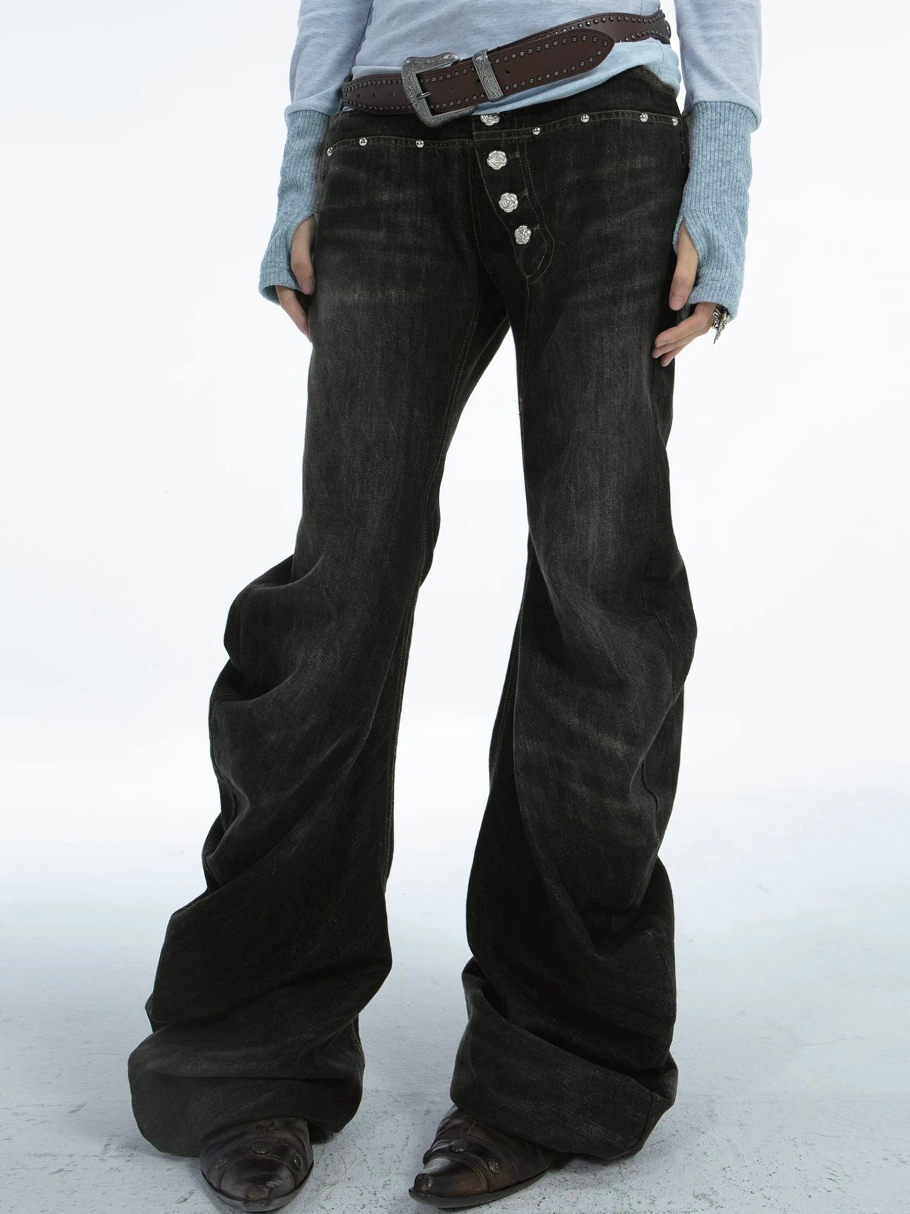 Curved Jeans | Black