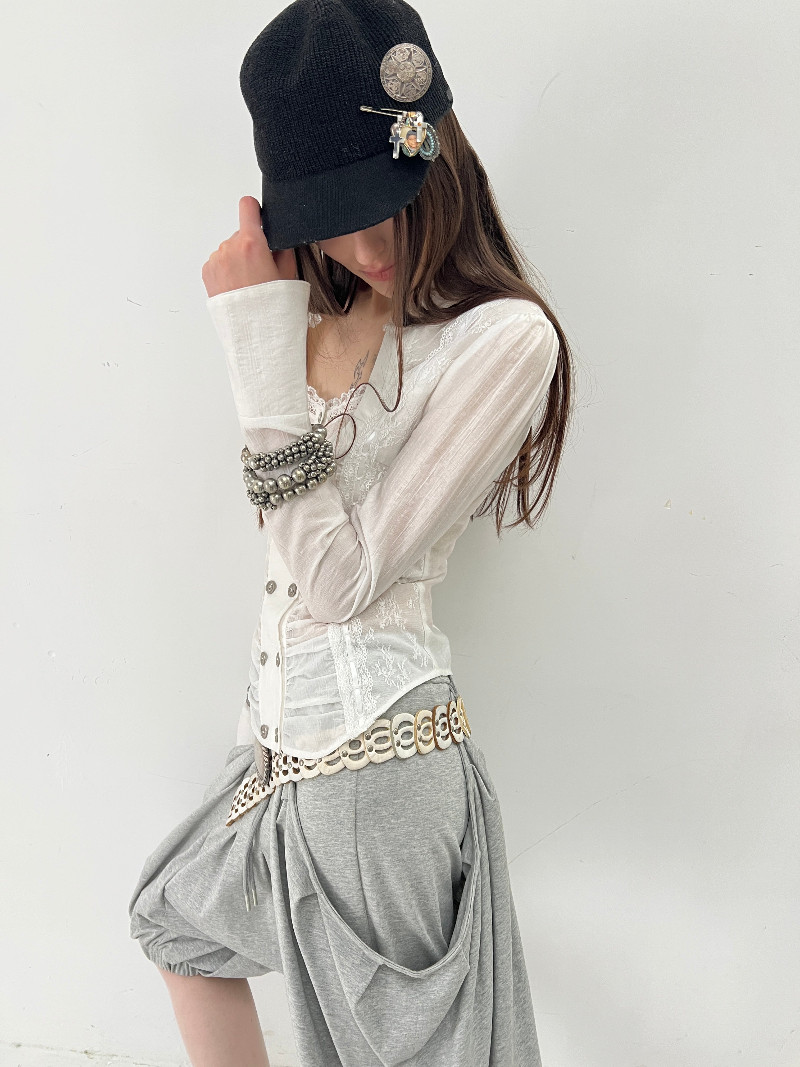 Artemis Lace Blouse | White