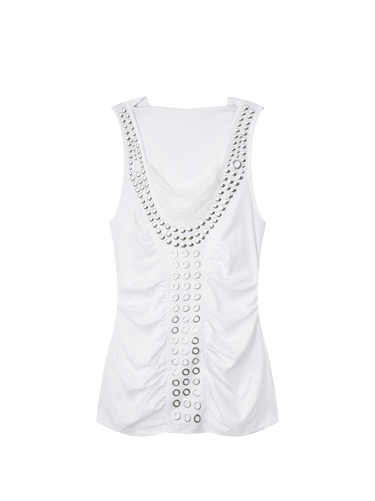 Aegis Studded Top | White