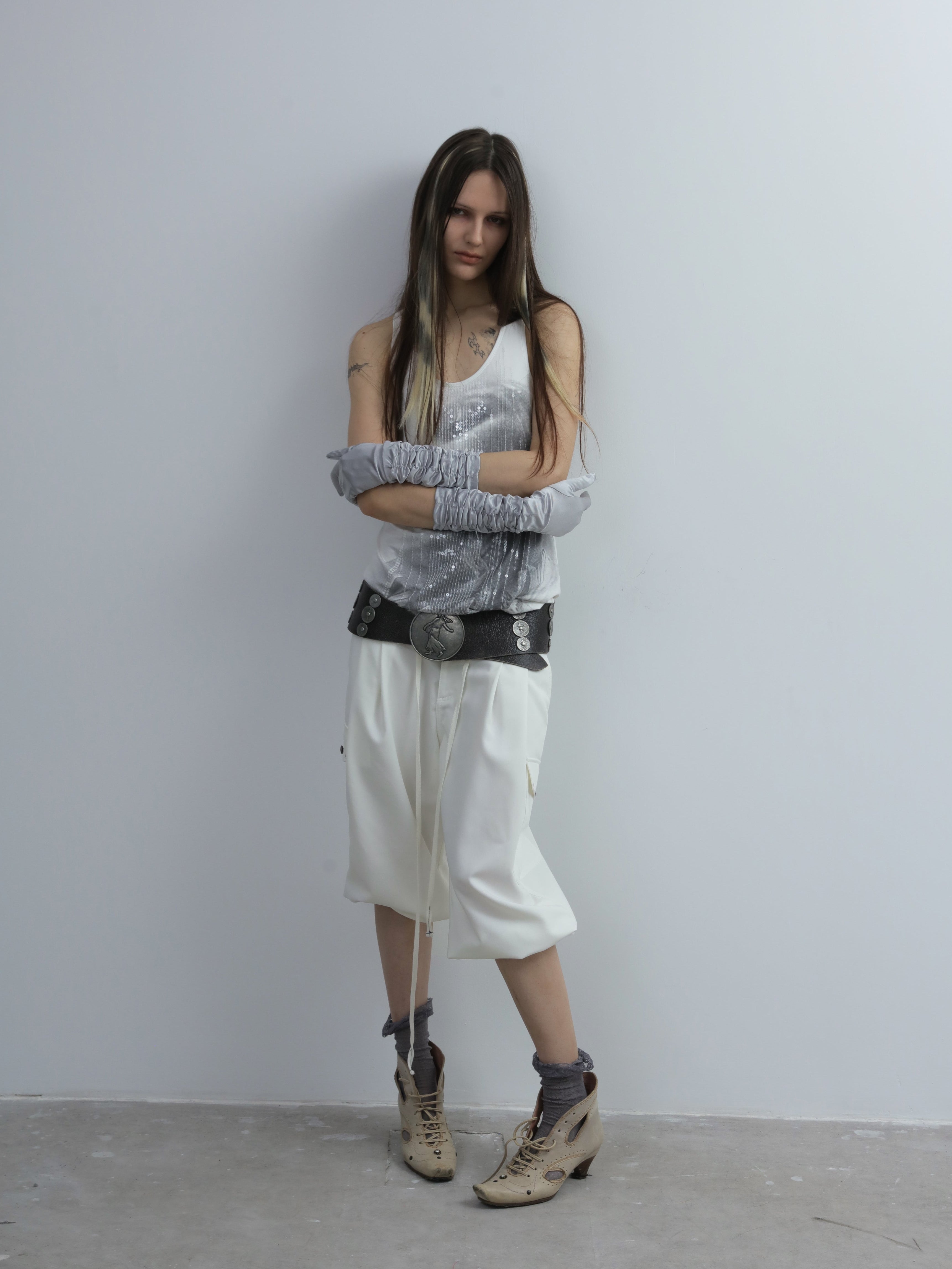 Capri Shorts | White