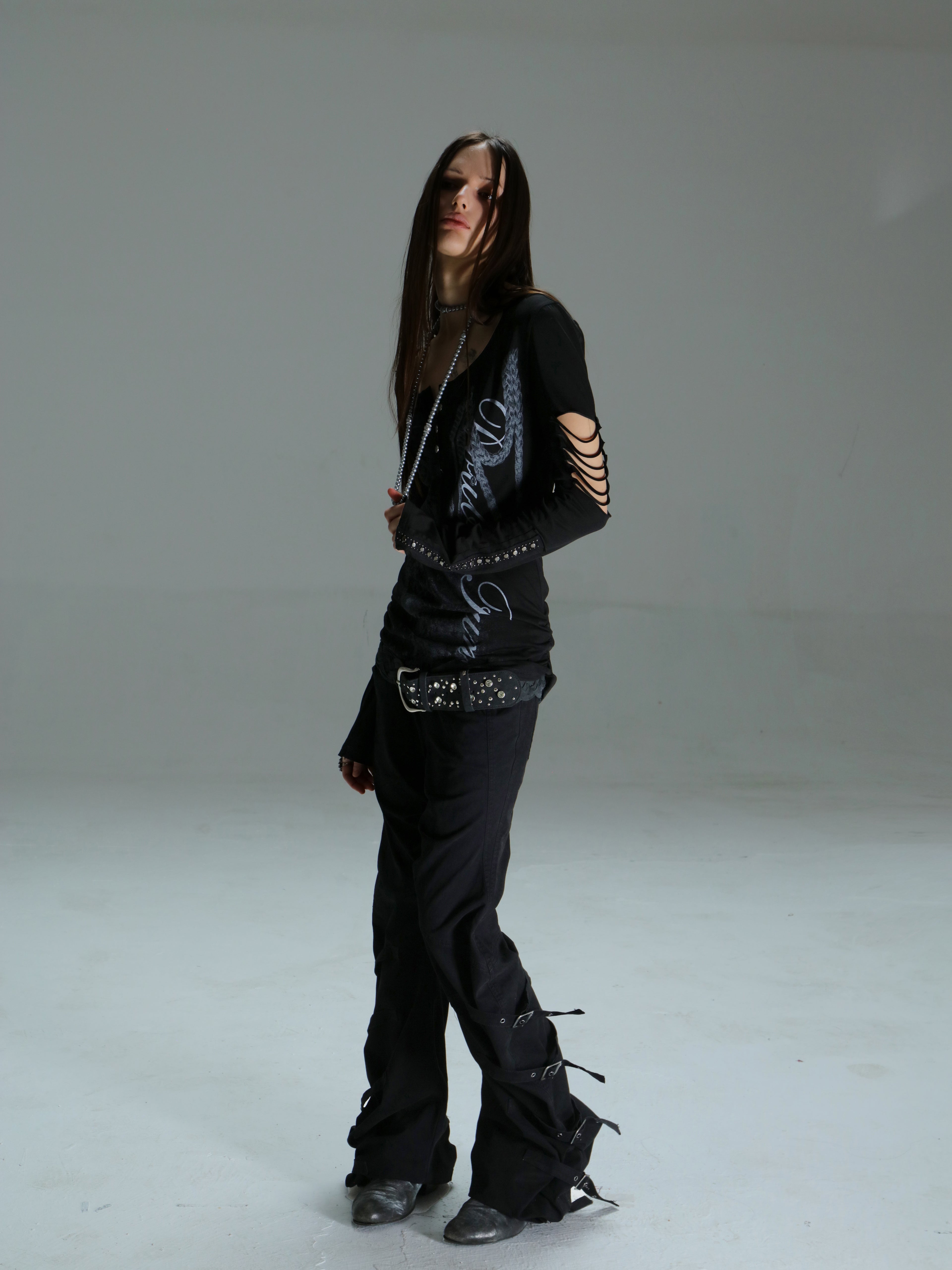 Henley Top | Ghost Black